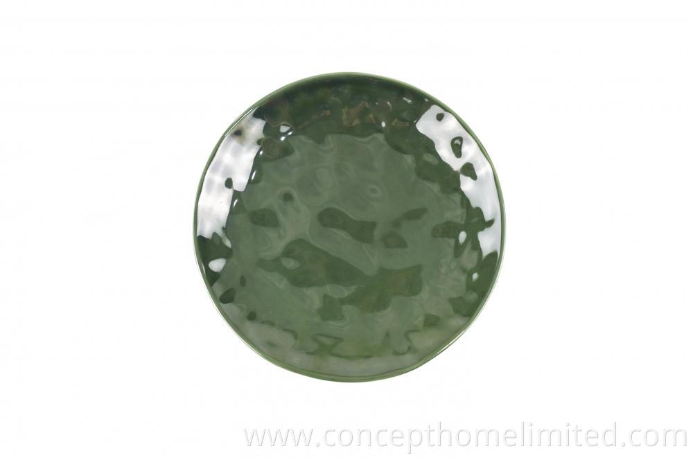 Reactive Glazed Stoneware Dinner Set In Green Ch22067 G11 3